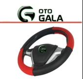 DİREKSİYON KILIFI GEÇMELİ MİNİBUS 42 CM 4 PARÇA SİYAH-KIRMIZI - 2