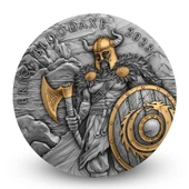 AgaKulche Eric Kanlı Balta Altın Kaplama NGC Sertifikalı Gümüş Sikke Coin - 3