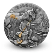 AgaKulche Geronimo Altın Kaplama Gümüş Sikke Coin - 1