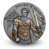 AgaKulche Julius Sezar Altın Kaplama Gümüş Sikke Coin - 1