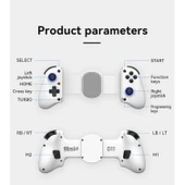 Ozmik BSP D11 Gamepad tetik Soğutma Oyun Denetleyicisi joystick PS Android IOS Beyaz - 8