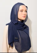 HOUSE OF MODEST- LACİVERT ŞİFON ŞAL - 2