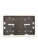 Çerçeveli Motor Plakalık Plaka Altlığı Beyaz 17x26 cm - 1