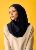 HOUSE OF MODEST-LACİVERT ŞİFON PENYE ŞAL - 2