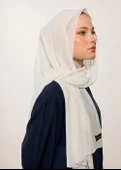 HOUSE OF MODEST- BEYAZ ŞİFON ŞAL - 5