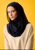 HOUSE OF MODEST-LACİVERT ŞİFON PENYE ŞAL - 1