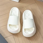 Kadın Platform Terlik - Kalın Tabanlı - Yüksek Topuklu (Beyaz) thumbnail 7