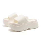 Kadın Platform Terlik - Kalın Tabanlı - Yüksek Topuklu (Beyaz) thumbnail 1