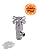 Wuvera Koçbaşı Aç Kapa Ara Musluk 1/2” Dişli TSE Belgeli Prinç Gövde - 4