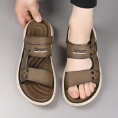 Erkek Deri Plaj Sandalet (Siyah) thumbnail 6