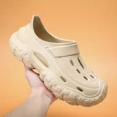 Erkek Terlik Sandalet - Kalın Tabanlı (Haki-2) thumbnail 2