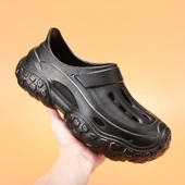 Erkek Terlik Sandalet - Kalın Tabanlı (Haki-2) thumbnail 1