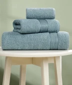 3lü Havlu Seti Ezgi Mint Yeşili 70x140 + 50x85 + 30x50 - 3