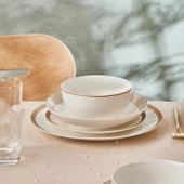 Karaca Forever Bone Gold Line 24 Parça 6 Kişilik Yemek Takımı thumbnail 6