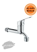 Wuvera Mix Aç/Kapa Ara Musluk – TSE Belgeli, %100 Pirinç Gövde & Parlak Krom Kaplama - 4