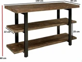 KUZELA  Metal Ahşap 3 Katli Tv Üni̇tesi̇ - 2