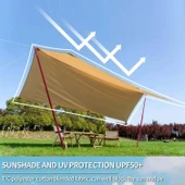 Çadır Brandası - Madfox - Güneş ve Rüzgar Koruma - OEM Kanvas Tarp 4*3 mt - 7