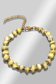 Sertifikalı Amorf Model Limon Sarısı Sedef Taşı Bileklik (Ayarlamalı) thumbnail 2