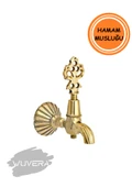 Wuvera Nostaljik Osmanlı Musluğu – %100 Pirinç Gövde, Krom Kaplama & Pirinç Salmastra | Hamam, Kurna ve Sauna Uyumlu - 2