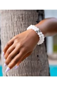 Sertifikalı Mat Kristal Kuvars Taşı Bileklik - Gümüş Aparatlı thumbnail 3