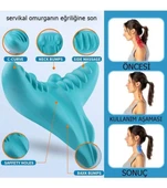 Ergonomik Boyun Masajı Yastığı – Servikal Traksiyon Destekli, Omurilik Ortopedik Yastık - 3