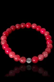 Sertifikalı Çilek Kuvars Taşı Bileklik - Gümüş Aparatlı thumbnail 1