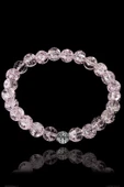 Sertifikalı Açık Pembe Necef Taşı Bileklik - Gümüş Aparatlı thumbnail 1
