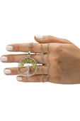 Hayat Ağacı Zebercet Peridot Taşı Doğal Taş Kolye thumbnail 5