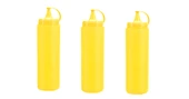 Mayonez Sos Şişesi - 1000ML Dev Boy Sarı 3 Adet - 1