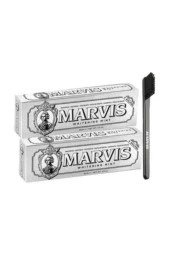 Whitening Mint Beyazlatıcı Diş Macunu 2 X 85 ml ve Black Mediım Orta Sert Diş Fırçası 1 Adet - 1
