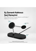 Ttec AirCharger Quattro M MagSafe Uyumlu LEDli Kablosuz Hızlı Şarj Standı - 6