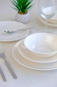 TABAK EVİ Chic Beyaz Porselen Yemek Takımı 24 Parça 6 Kişilik - 3