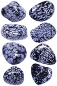 Sertifikalı Karlı Obsidyen Taşı Kütle - 3 Adetli - 1