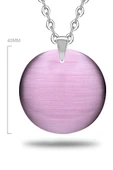 Sertifikalı Yuvarlak Doğal Mor Kuvars Taşı Kolye thumbnail 2