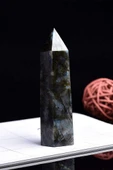 Sertifikalı 1.kalite Doğal Labradorit Taşı Piramit Kazık Obelisk Parça thumbnail 5