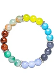Öğrenci Bilekliği Kuvars Amazonit Mercan Akik Akuamarin Firuze Doğal Taş Bileklik thumbnail 2