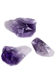 Sertifikalı Ham Doğal Ametist Taşı Kütle - Diş (3-4 Cm) thumbnail 1