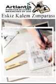 Kalem Zımparası 1 Adet Eskiz Zımpara Kağıdı Füzen Kömür Kalem Karakalem Kalemtraş Kömür Bileme İnce Dişli Çizim Zımpara - 4