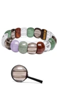 Sertifikalı 7 Çakra Rolex Bileklik - Kaplan Gözü Ametist Kuvars Aventurin Akik Jasper thumbnail 2