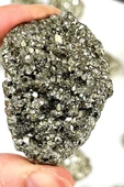 Sertifikalı Ham İşlenmemiş Doğal Pirit Taşı Kütle 30-35 mm - Bereket ve Güç Taşı thumbnail 5