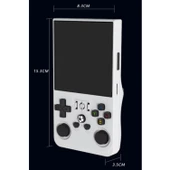 Ozmik R36 Max Oyun konsolu 4 inç ekran 64G PSP Retro klasik taşınabilir Beyaz - 3