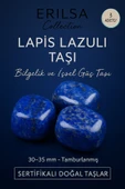 Sertifikalı Lapis Lazuli Taşı Doğal Taş Kütle – Bilgelik ve İçsel Güç – 30-35 mm - 1