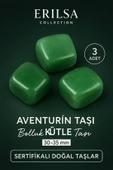 Sertifikalı Aventurin Taşı Kütle (3 Adetli) – Bolluk ve Bereket Taşı 30-35 mm thumbnail 1
