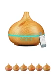 Hava Nemlendirici 7 Led Işıklı Aromatik Oda Kokusu 550 Ml Kahve Aroma Difüzörü Buhar Makinası - 1
