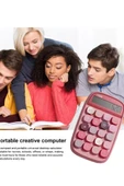 Sevimli Kare Tuşlu 10 Haneli Ldc Ekran Hesap Makinası Sarı - 5