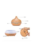 Hava Nemlendirici 7 Led Işıklı Aromatik Oda Kokusu 550 Ml Kahve Aroma Difüzörü Buhar Makinası - 3