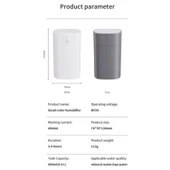 Ozmik SD09 Hava Nemlendirici Buhar Makinesi Ve Aroma Difüzörü H2O Humidifier 400 Ml Ultrasonik Siyah - 5