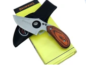 087 Yüzme Kamp Bıçak 16 Cm - Ahşap Sap, Özel Kılıflı - 1