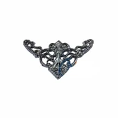 Dekoratif Köşe Süsü, Köşelik - Küçük, 19x34mm, Nikel, 100 Adet - 1