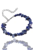 Sertifikalı Sodalit Kırık Doğal Taşlı Bileklik 1.kalite (ABD) thumbnail 1